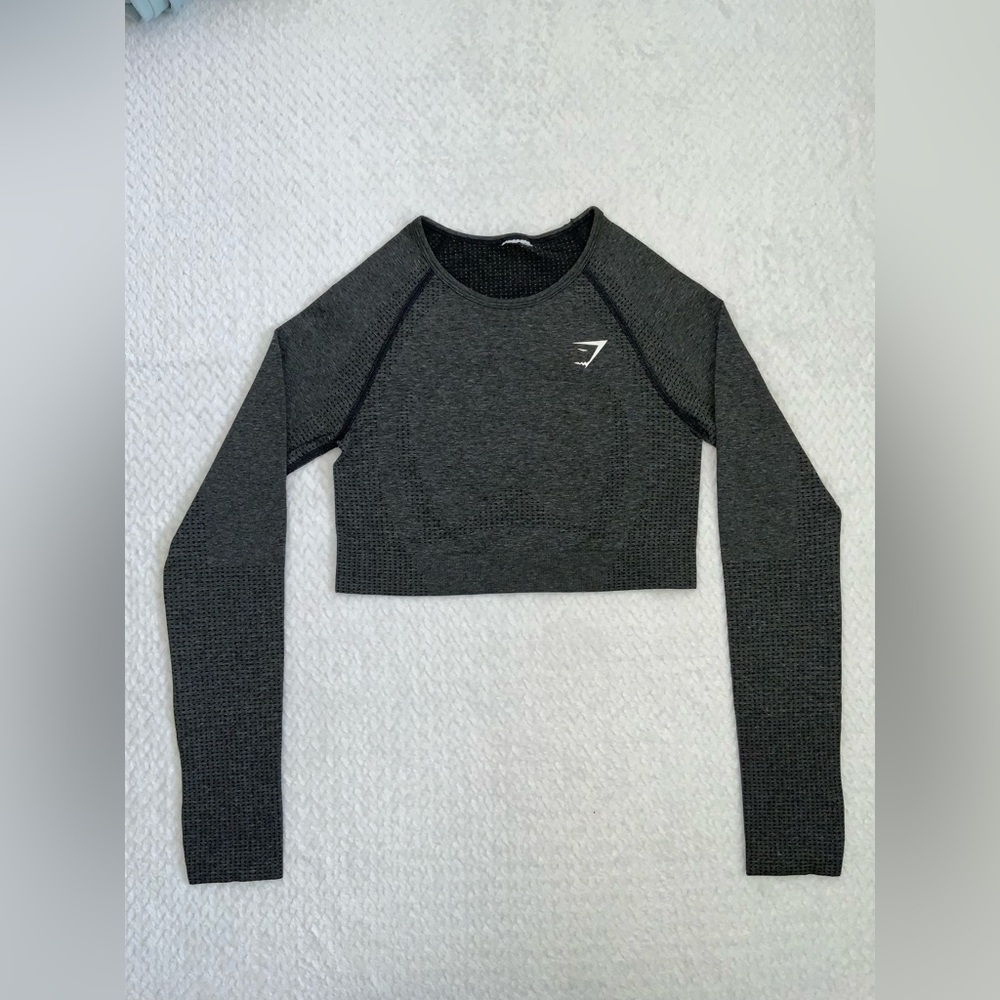 Gymshark Adapt Fleck Seamless Long Sleeve Crop Top